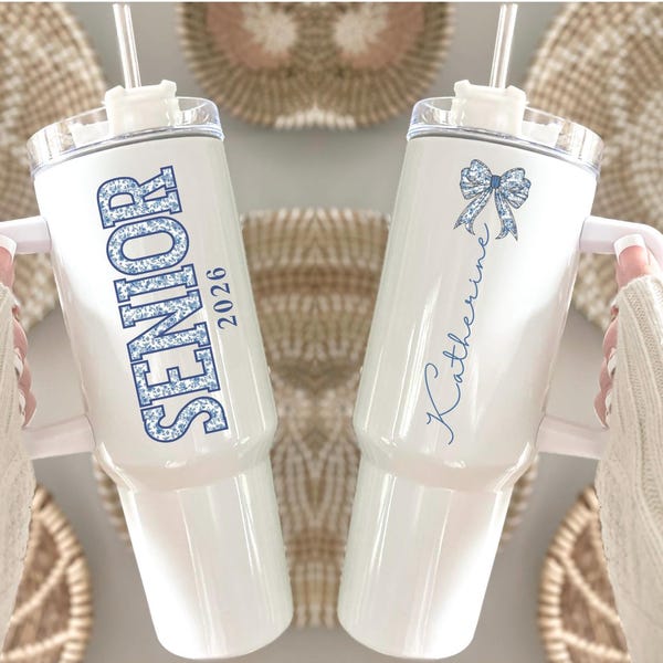 Senior 2026 Tumbler, Personalized Graduation Cup, Class of 2026 Gift, High School Graduate, College Send Off, Senior Year Celebration