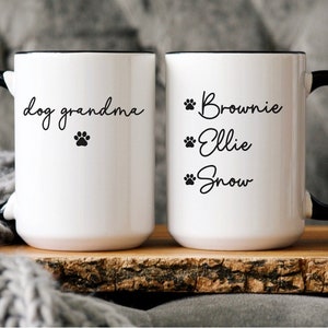 Dog Grandma, Best Dog Grandma Mug, Dog Grandma Gift, Personalized Dog Grandma Cup, Dog Grandparent, Dog Grandparent Mug, I Love My Granddog