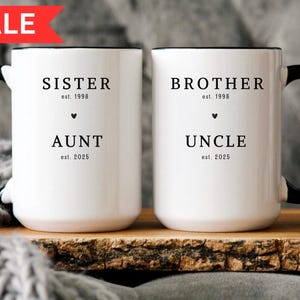 Promoted to Aunt Uncle, Uncle Pregnancy Announcement Gift, Pregnancy Reveal Gift Aunt Uncle, Uncle to Be Gift, Aunt to Be Gift, Auntie Uncle