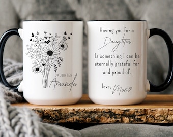 Personalized Daughter Mug Best Daughter Ever Funny Daughter Mug Custom Gift For Daughter Mug, Funny Daughter Gift Daughter Birthday Presents