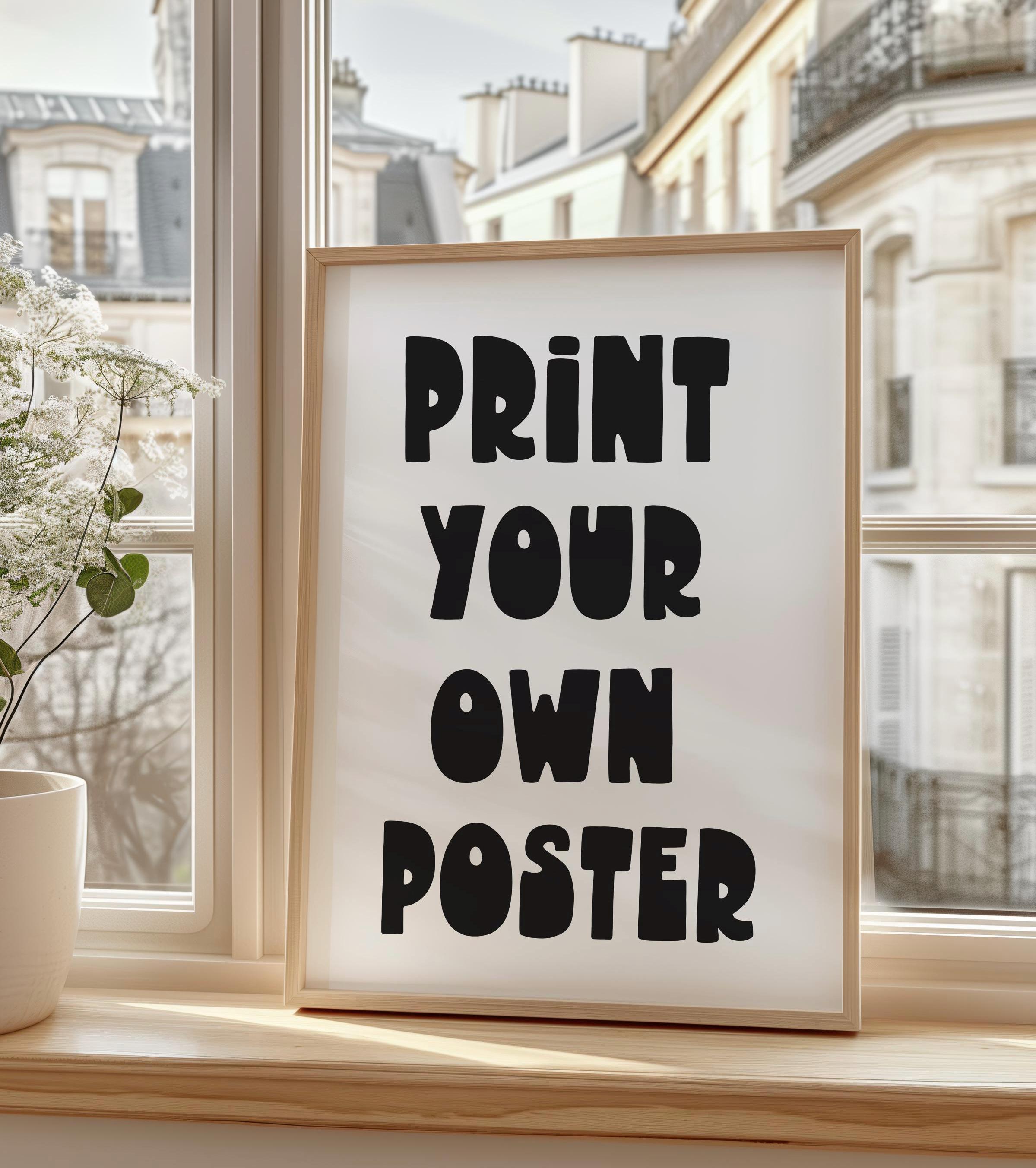 Custom Poster Printing Custom Album Poster Custom Pet Poster Personalized Poster Movie Poster Family Photo Poster Wedding Poster Custom Text