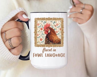 Chicken Mug, Farm Girl, Farmer Gift,Cute chicken, chicken theme gift for women, chicken gift idea, Personalized Cute Chicken Mug, Coffee mug
