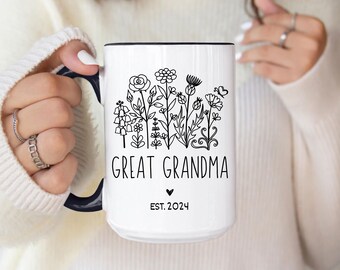 New Great Grandparents Pregnancy Announcement Gift, New Great Grandma and Grandpa Mug, Great Grandparents To Be Baby Reveal Surprise