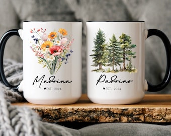 Padrinos Proposal In Spanish Bautizo, Padrino Madrina Gift, Baptism Gift, Custom Padrinos Gift, Godparents Proposal Gift in Spanish