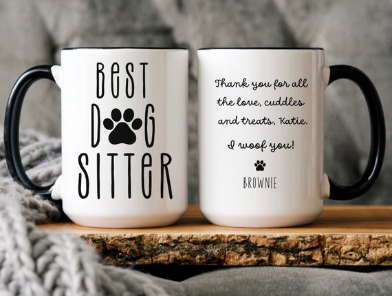 Dog Sitter Mug, Dog Sitter Gift, Pet Sitter Gift, Personalized Gift for Dog Sitter, Best Dog Sitter, Thank You Dog Sitter, Dog Sitter Mug