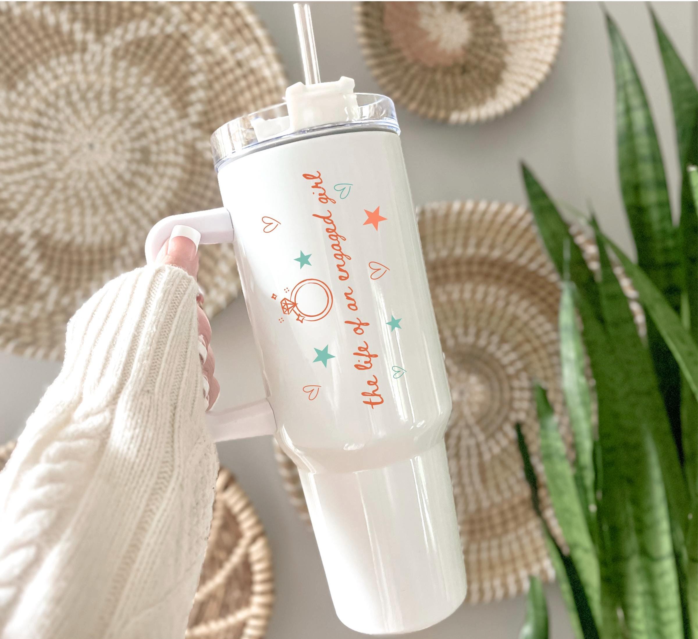 Discover The Life of an Engaged Girl Tumbler 20 40 oz, Bride To Be Gift, Future Mrs Gift, Newly Engaged Era, Wedding Engagement Gift For Fiancee