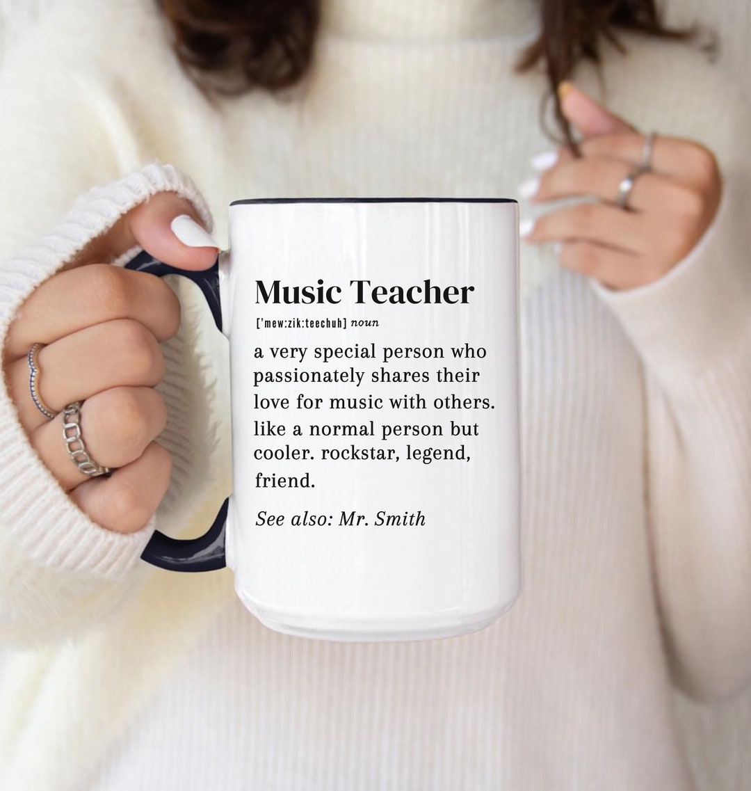 Music Teacher Gift Mug, Piano Teacher Gift, Music Coach Gift, Gift for ...