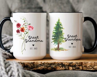 New Great Grandparents Pregnancy Announcement Gift New Great Grandma and Grandpa Mug Gift Great Grandparents To Be Baby Reveal Present