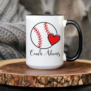 Baseball coach gift Softball Coach Gift Personalized Baseball Cup Softball Coach Gift Softball Mug Baseball Mug Personalized Coach Gift
