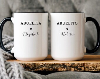 Abuela y abuelo Grandparent Baby Reveal Spanish Pregnancy Announcement Abuelitos Pregnancy anuncio de bebé Announcement Anuncio de embarazo