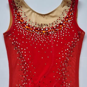 RSG competition leotard / freestyle leotard / rhythmic gymnastics leotard / size 146-152 / rhythmic gymnastics leotard velvet / artistic gymnastics leotard