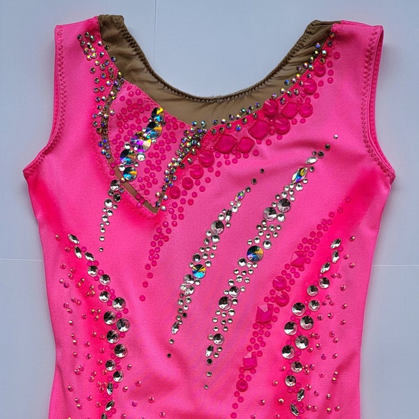 RSG Wettkampfanzug / Kürkleid / Rhythmic gymnastics Leotard / Gr. 134-146 / Rhythmische Sportgymnastik Anzug / Artistic gymnastics leotard