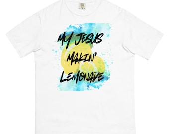 Limonade, uniseks kledingstukgeverfd zwaargewicht T-shirt