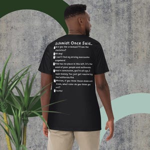 New Girl Schmidt Once Said unisex t-shirt i kraftigt material med tryck