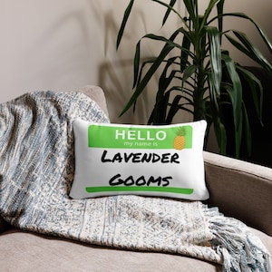 Psych Double-sided Gus&#39;s nicknames pillow (throw pillow, decorative pillow)