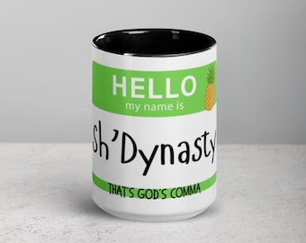 Psych Gus's nicknames mug (Sh'Dynasty) with Color Inside