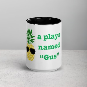 Psych 15 oz Mug with Color Inside (A Player named Gus)