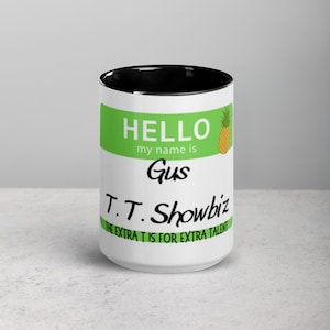 Mug surnom Psych Gus avec couleur à l&#39;intérieur T.T. Showbiz