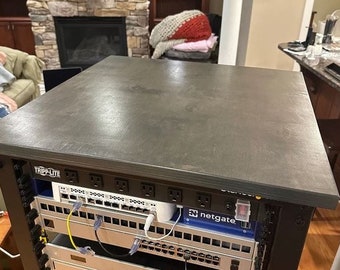 Server Rack Topper in Graystone | Top Shelf Accessories Mount Case Garage Rackmount Networking Plan Desktop Post Gateway 22u Computer mod