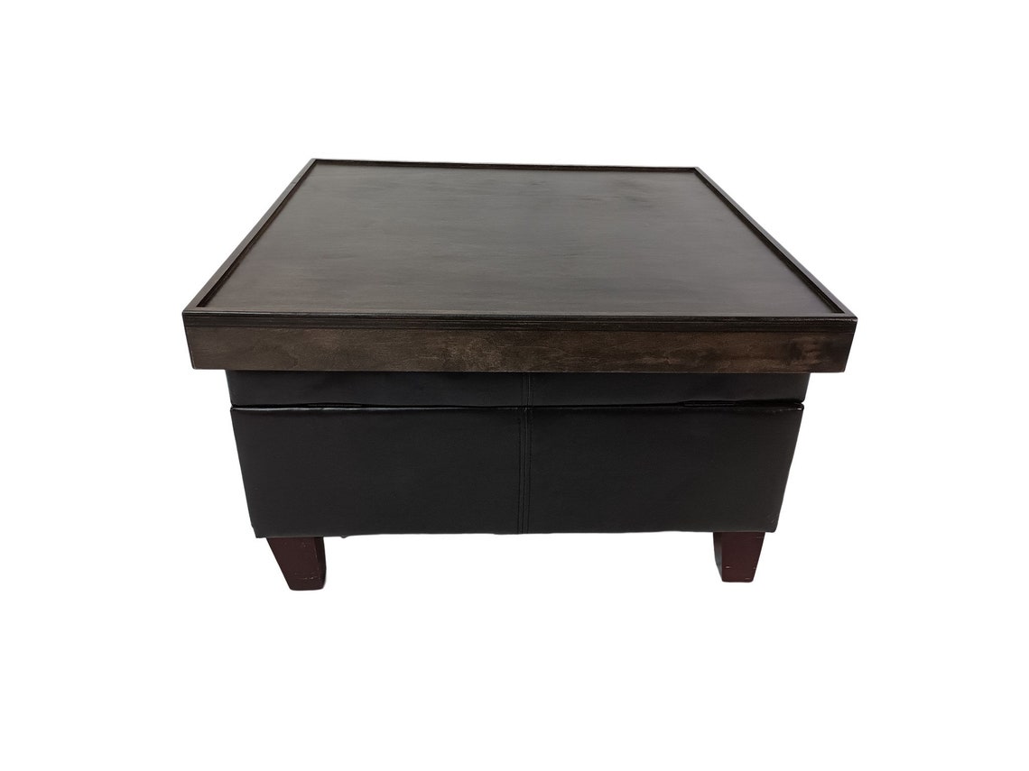 Ottoman Topper With Comfort Edge Ottoman Coffee Table Sled Tray Over