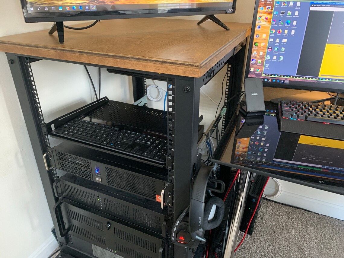 Server Rack Topper Top Shelf Accessories Mount Case Garage Rackmount