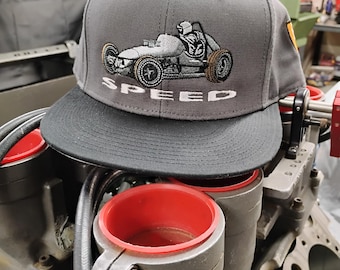 Gorra bordada SPEED Hat Co. Sprinter: gorra de automovilismo hecha a mano, accesorio para carreras