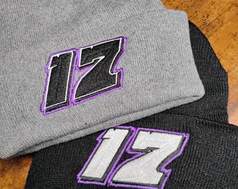 Gorro con número de carrera personalizado: gorro de coche de carreras bordado y personalizado / Fabricado en Cincinnati, Ohio
