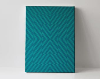 RIPPLE - Geometric Optical Illusion Acrylic Art on Canvas
