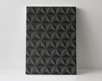 GLIMPSE - Geometric Embroidered Acrylic Art on Canvas