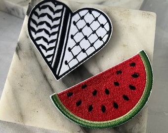Palestine Patch Watermelon Patch Iron On Palestine Patch Iron On Watermelon Patch - Palestine Sticker Palestine Embroidery Palestine Support