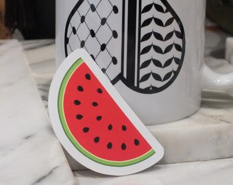 Watermelon Stickers Palestine Watermelon - Macbook Sticker Laptop Sticker Watermelon Bumper Sticker Palestine Pin Watermelon Pin