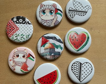 Palestine Sticker Palestine Badge Watermelon Watermelon Badge - Kids Palestine Gifts Palestine Bookmark Palestine Phone Case Sticker Kufiya