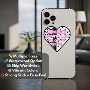 Glänzender rosa Keffiyeh Laptop Sticker - Palästina Muster für Flasche, Auto, Stoßstange, Journal - Politischer Vinyl-Aufkleber mit Erlösen nach Gaza