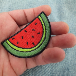 Embroidered Watermelon Patch – Palestine Identity Symbol – Iron-On or Velcro for Denim Jacket, Backpack - Awareness Gift for Activist