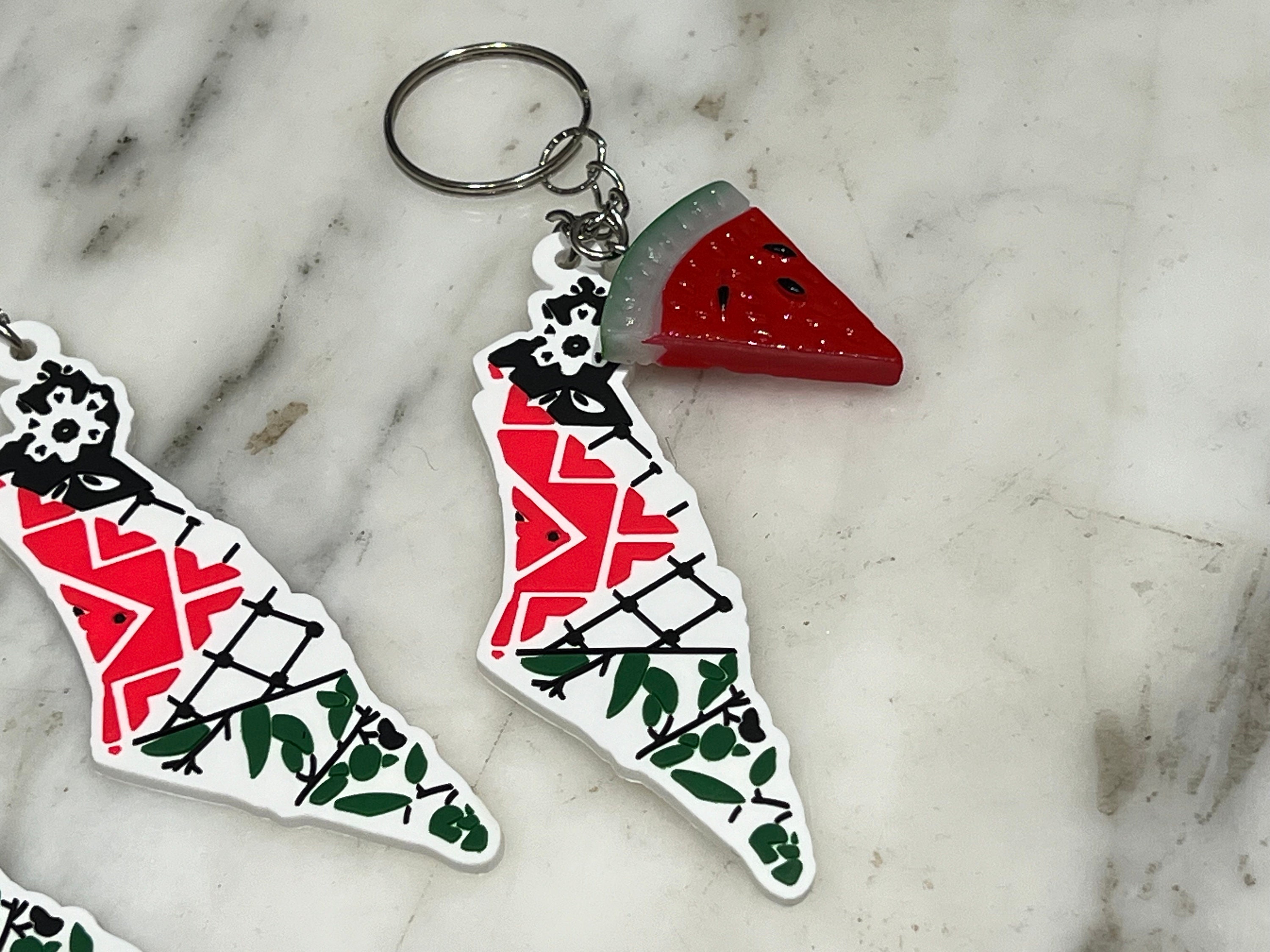 Palestine Map Keychain Palestine Keffiyeh Pattern Charm Crochet Waterm Palestine Map Keychain Palestine Keffiyeh Pattern Charm Crochet Waterm