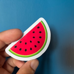 Palestine Watermelon Vinyl Decal for Gaza - Minimalist Decal for iPhone, Car Window, Car Bumper, Water Bottle – Symbol of Palestine Sticker