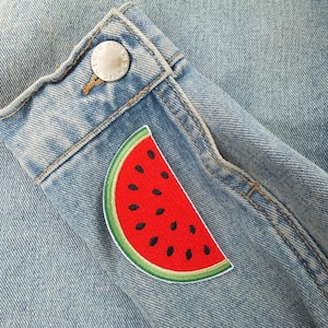 Iron-On Patch – Watermelon Design Supporting Palestine – Cultural Resistance Embroidery Badge - Symbol of Resistance & Solidarity