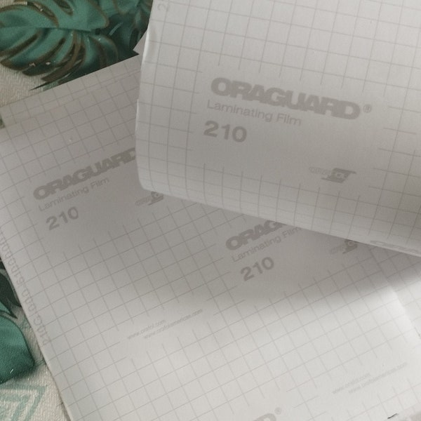 Oraguard 210 Laminating Sheet Transparent Gloss A4 Sheets - Cricut Sticker Laminating Sheet UV Resistant Laminate Splashproof