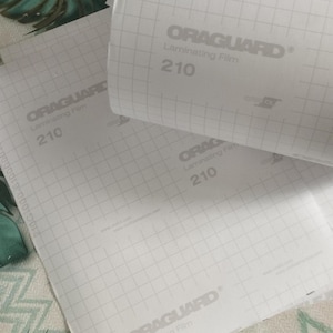 Feuille de plastification Oraguard 210 - Meilleur film de plastification pour décalcomanies - Haute qualité, protection durable - Améliorez la protection de vos créations