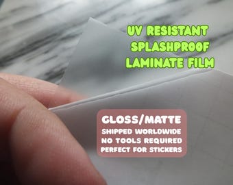 Oracal Laminating Sheet - Best Laminate Film for Stickers - High-Quality, Durable UV Protection - Glossy and Matte Options Available