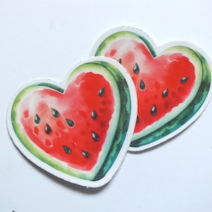 Watermelon Vinyl Decal for Gaza Solidarity - Minimalist Political Sticker for iPhone, Skateboard, Car Bumper – Symbol of Palestine