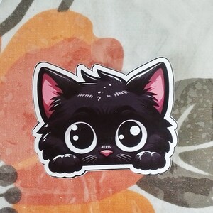 Bezaubernder Katzen-Aufkleber für Katzenliebhaber Cute Home Decor & Laptop Aufkleber Magical Feline Vibes