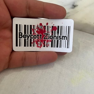 Sticker boycott de la Palestine pour coque iPhone - Art de protestation pour voitures, cahiers, bouteilles d'eau - Déclaration politique, sensibilisation et soutien