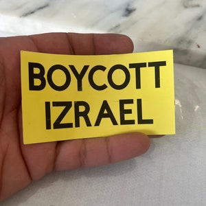 Boycott Stickers for Palestine - Solidarity with Palestine Decal for Laptop, Phone Case, Truck, Car Bumper - Gift for Pro Palestinian