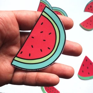 Bulk Watermelon Decals for Palestine - Watermelon Symbol Decal for Car Window, Laptop, Water Bottle, Journal – Subtle Vinyl Protest Art