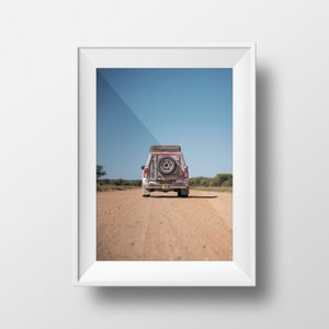 GELÄNDEWAGEN CAMPING-CAR NAMIBIE | Waterberg | Affiche Wandbild | Reise Geschenk | Afrique du Sud