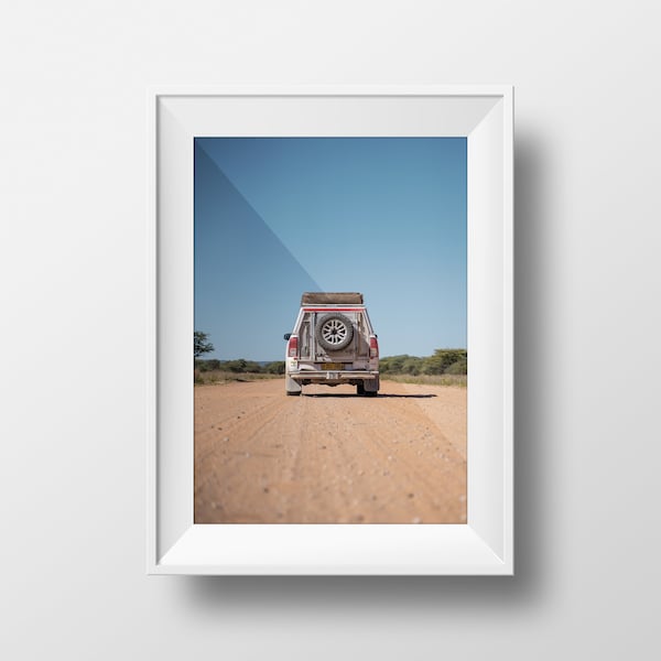 Geländewagen Camper Namibia | Waterberg | Poster Wandbild | Reise Geschenk | Afrika Südafrika