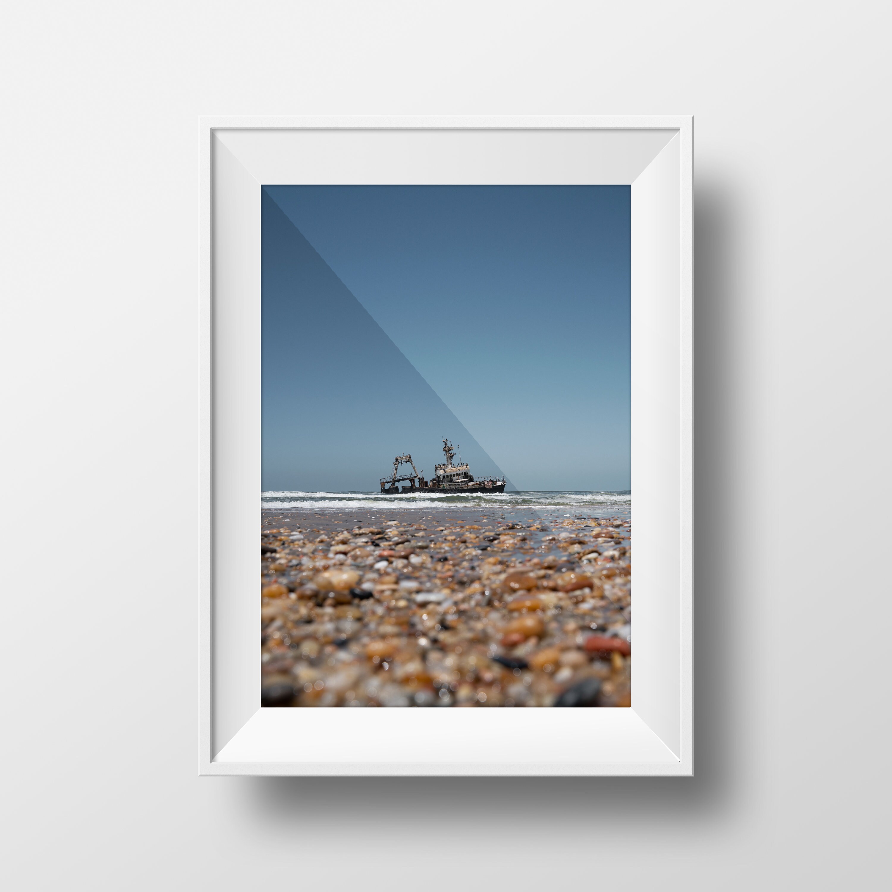 ZEILA WRACK NAMIBIA | Henties Bay | Poster Wandbild | Reise Geschenk | Afrika Südafrika