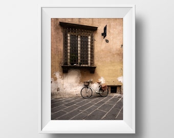 SIENA FAHRRAD | Poster Wandbild | Reise Geschenk | Toskana Italien
