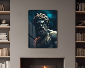 Poseidon Metal Print: Greek God Wall Art, Mythological Decor